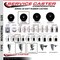Service Caster 3.5'' SS Soft Rubber Swivel 1'' Expanding Stem Caster with Brake SCC-SSEX20S3514-SRS-TLB-1 - alternate 3